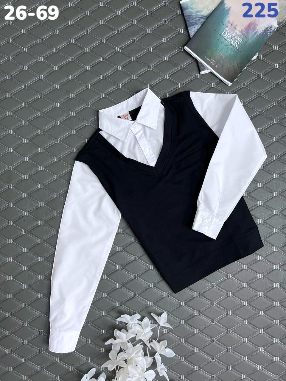 школьный джемпер обманка,школьный джемпер,кофта школьная,школьная одежда,школьная форма