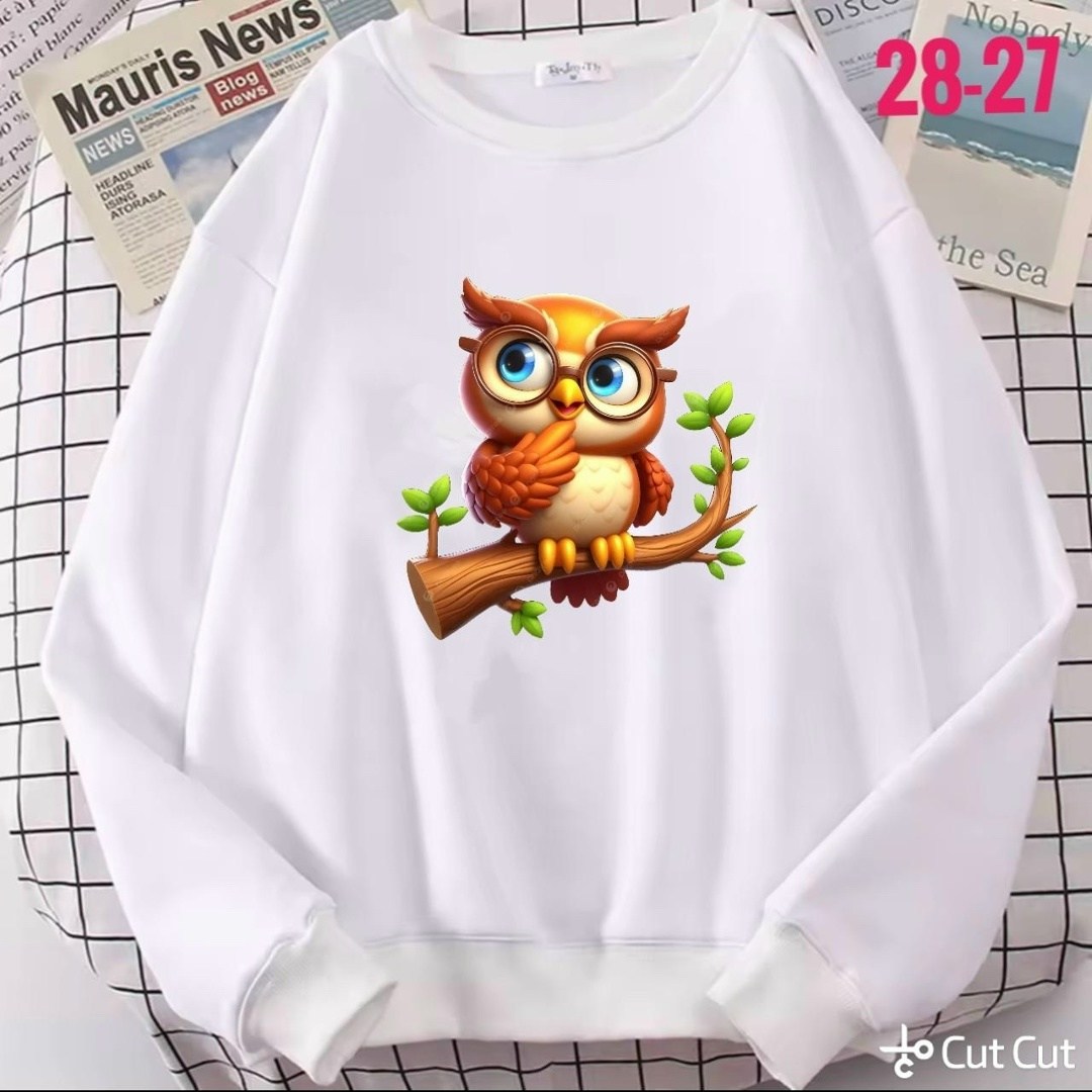 свитшот толстовка,повседневный свитшот,толстовка повседневная,кофта с совами женская,свитшот с принтом