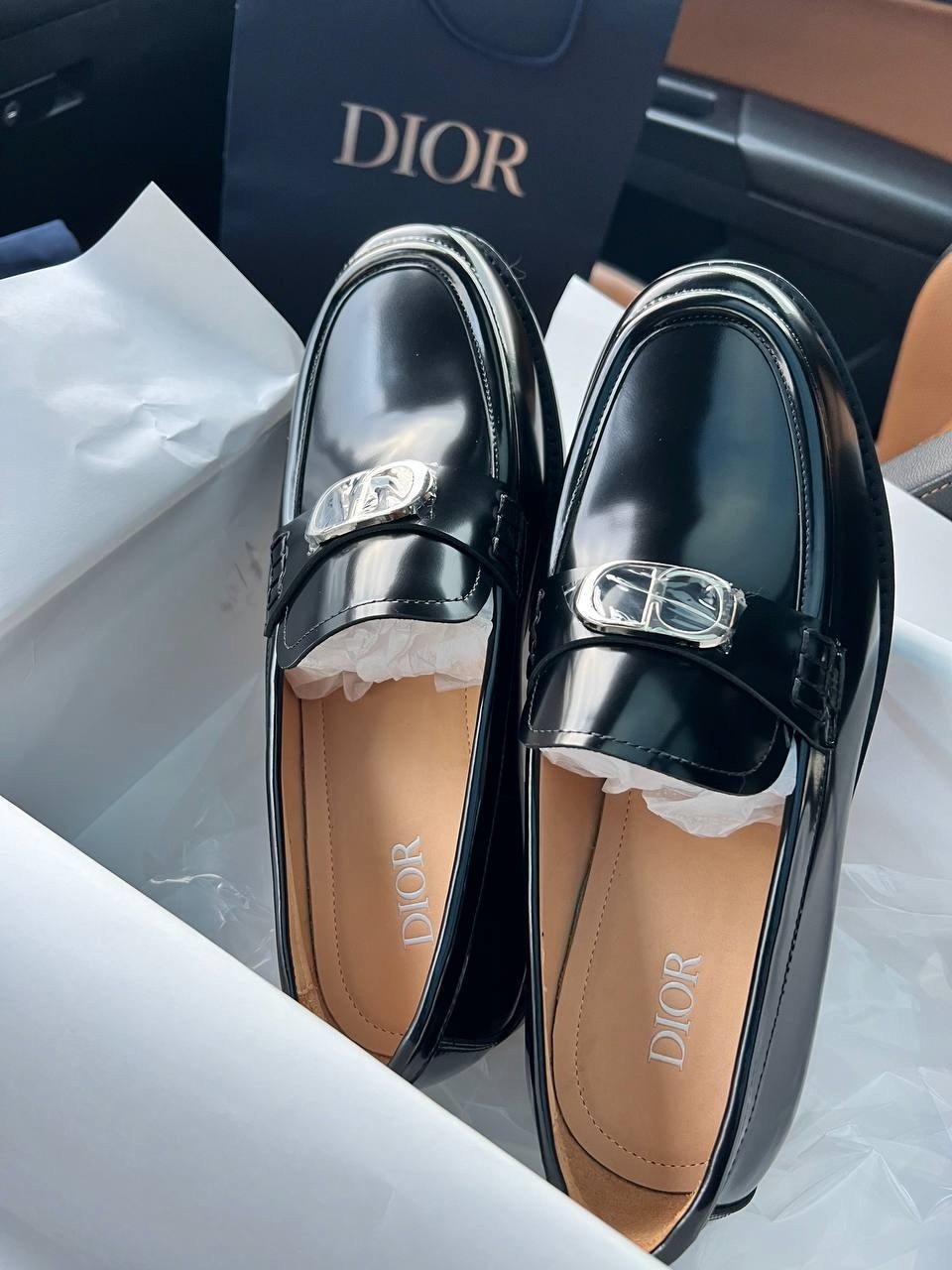 лоферы dior,,мужские лоферы,кожаные лоферы,лакированные лоферы