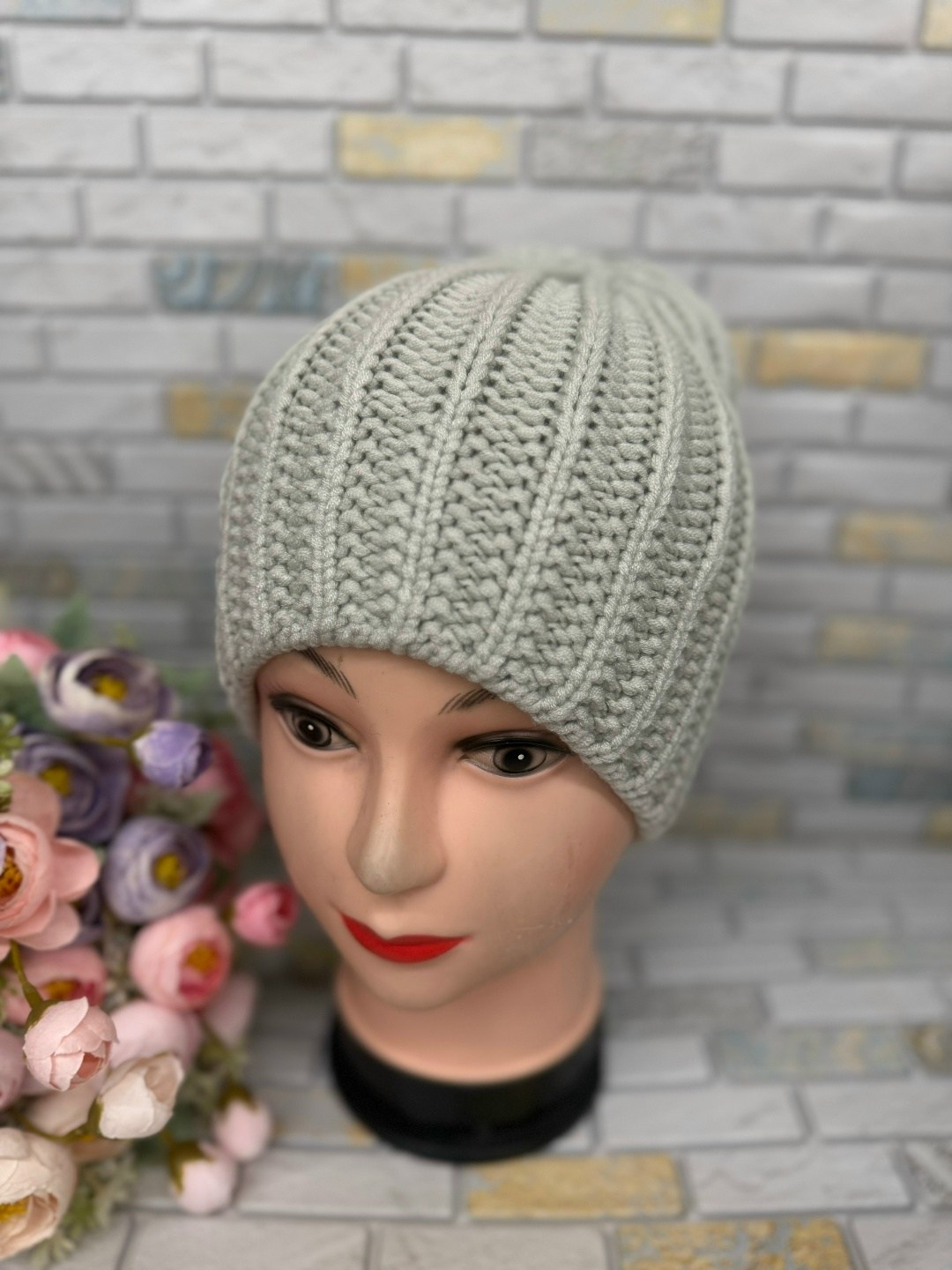 шапка,вязаная шапка,шапка демисезонная,шапка бини,шапка резинкой