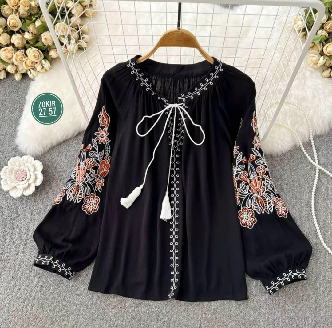 блузка в стиле бохо,женская блузка с вышивкой,блузка с вышивкой,блузка винтажная,блузка бохо