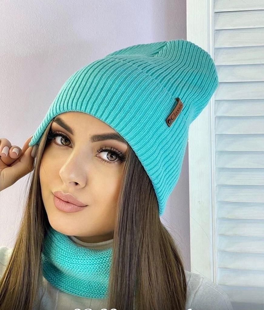 комплект шапка бини женская со снудом,комплект шапка и снуд,комплект шапки,шапка женская,шапка снуд