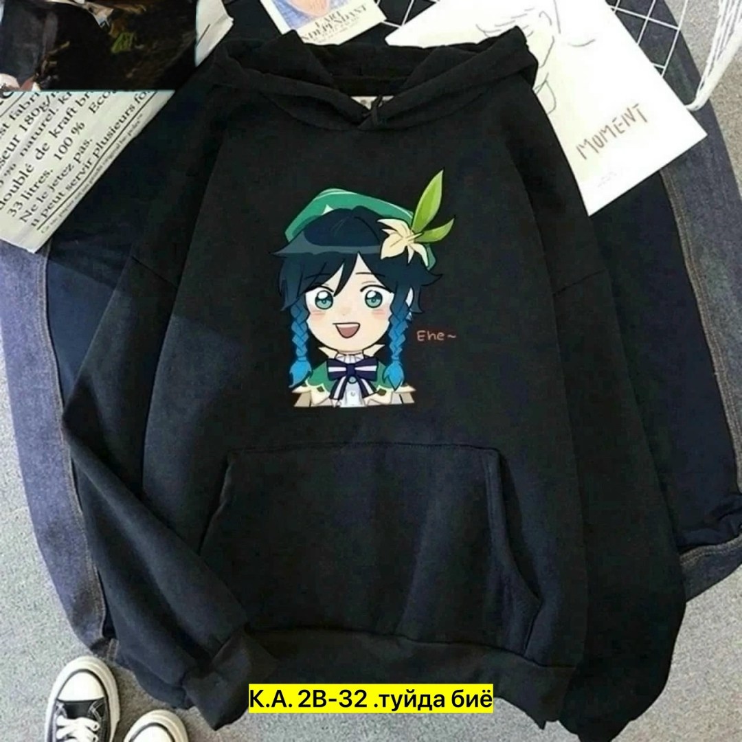 модная толстовка,толстовки женская,аниме толстовка,толстовка с капюшоном,толстовка повседневная