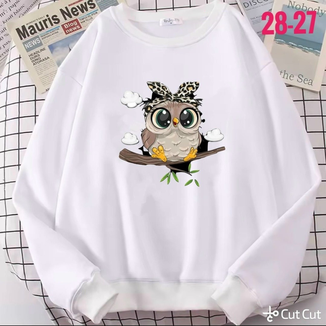 свитшот толстовка,повседневный свитшот,толстовка повседневная,кофта с совами женская,свитшот с принтом