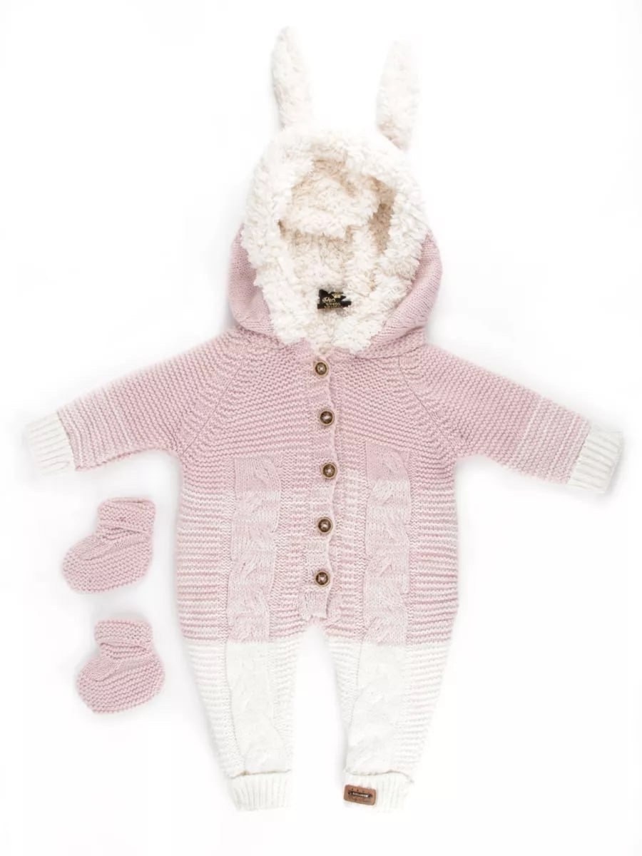 вязаный комбинезон для новорожденных с капюшоном,вязаные комбинезоны для новорожденных,комбинезон вязаный для новорожденного,комбинезон вязаный,вязаный теплый комбинезон для малыша