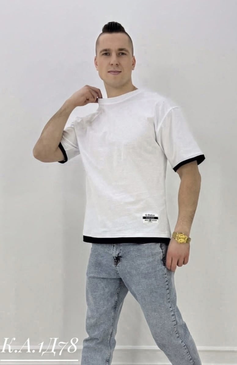 мужская футболка оверсайз,мужская футболка,футболка оверсайз базовая,футболка оверсайз белая,мужская мода