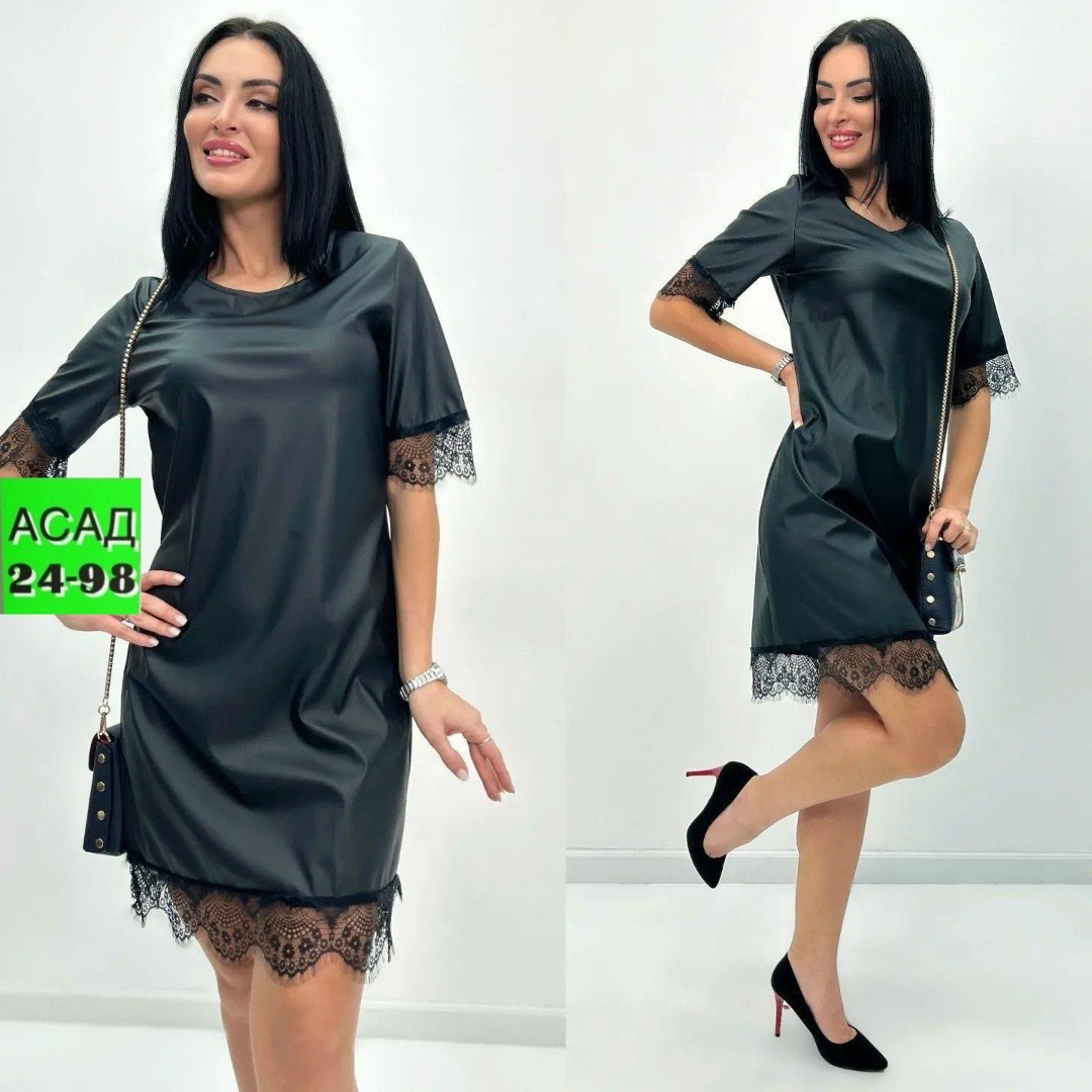 платье из экокожи,платье женская,платье из экокожи для полных женщин,нарядное платье,платье с гипюром
