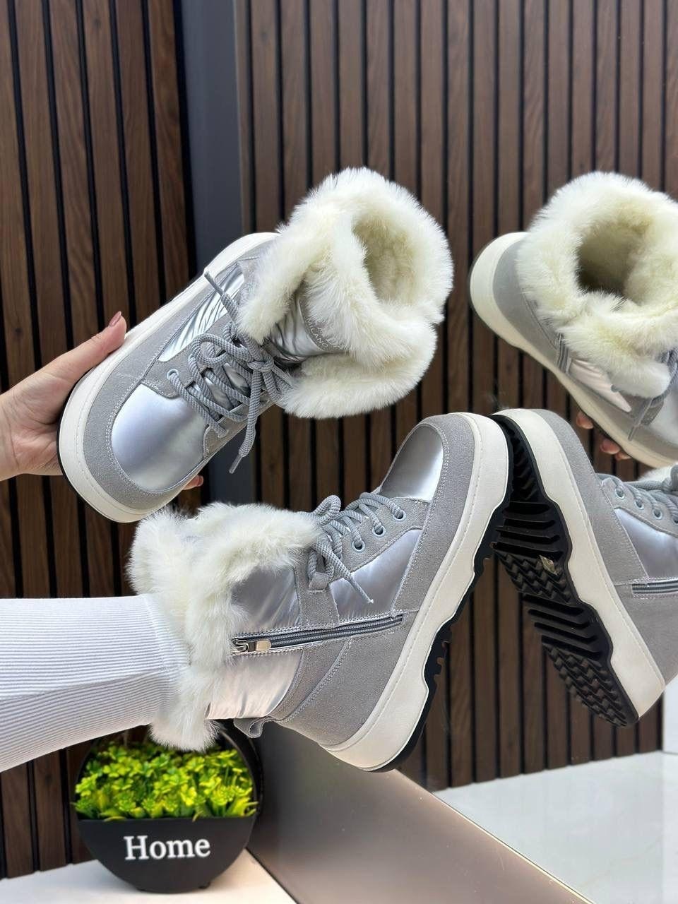 ,ботинки зимние prada с натуральным мехом,зимняя женская ,женская ,зимняя