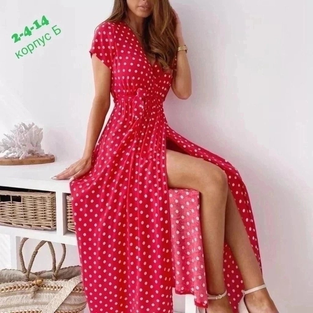 платье женская,платье летнее,платье длинное,длинное платье в горошек,платье летнее женское