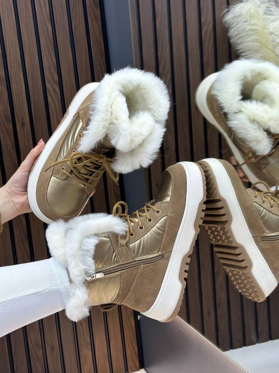 ,ботинки зимние prada с натуральным мехом,зимняя женская ,женская ,зимняя