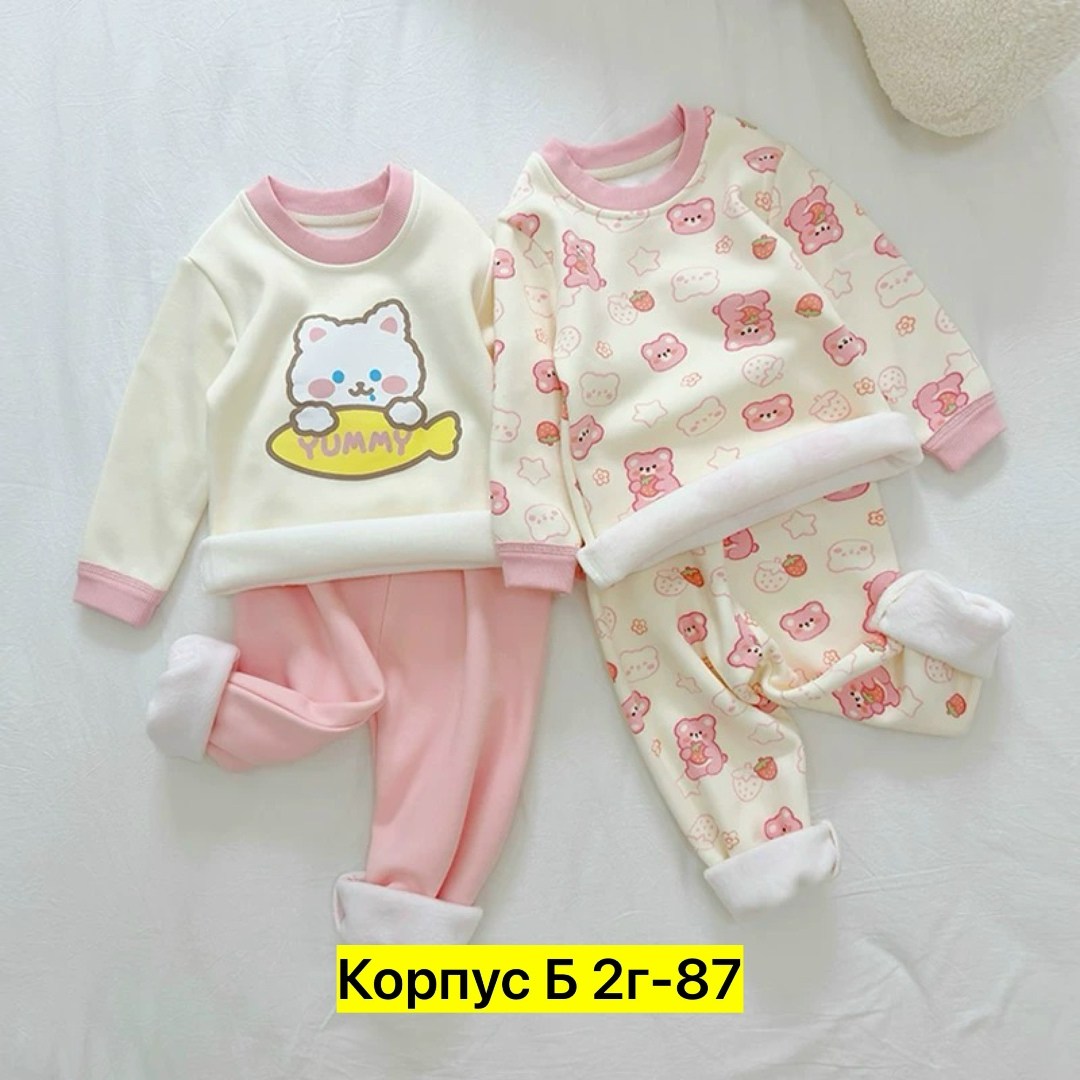 комплект пижама,пижама для девочек,пижама для малыша,теплая пижама,комплект одежды девочке