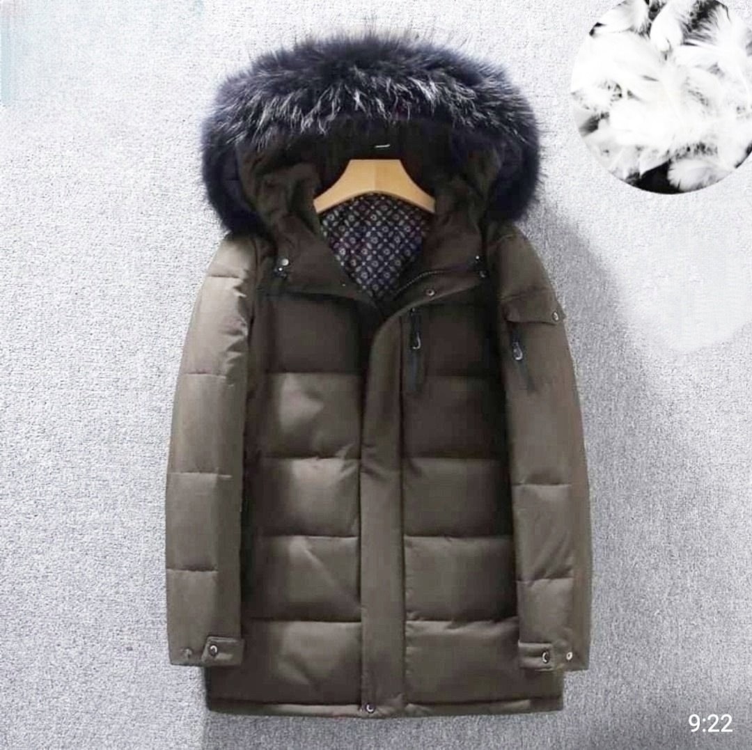 пуховик повседневный,зимняя куртка,зимние мужские куртки,мужская куртка с меховым воротником,мужские пуховики
