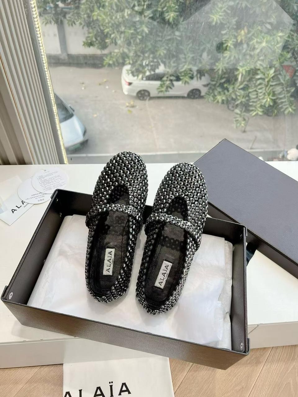 балетки alaia,, женская, лето 2025,женские балетки