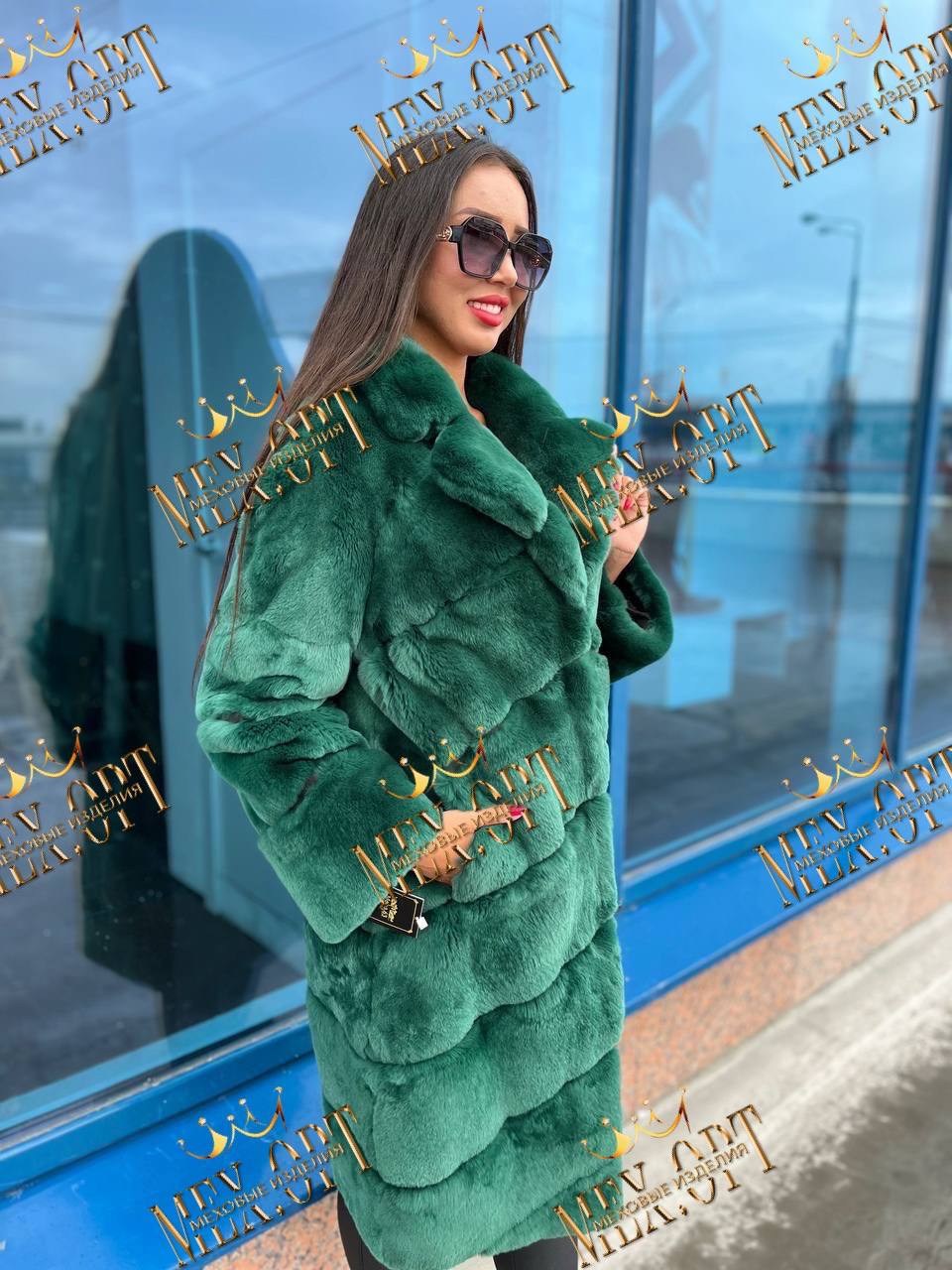 зеленая норковая шуба,шуба из эко меха,шубки,шуба изумрудного цвета,шуба из бобрика