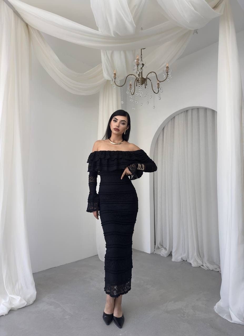 кружевное платье,нарядное платье,шикарное платье,платье миди,трикотажное платье