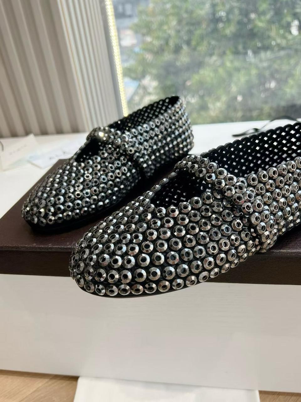 балетки alaia,, женская, лето 2025,женские балетки