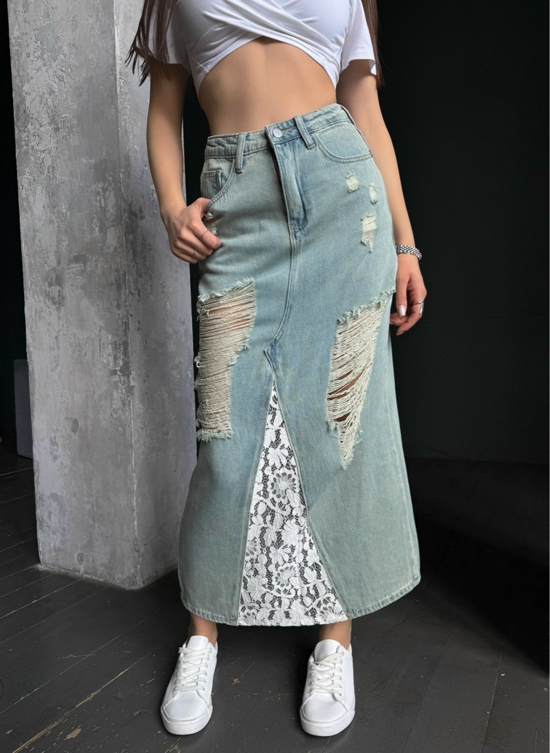 женские джинсовые юбки,юбка джинс,джинсовая юбка длины миди,джинсовая юбка,длинная джинсовая юбка