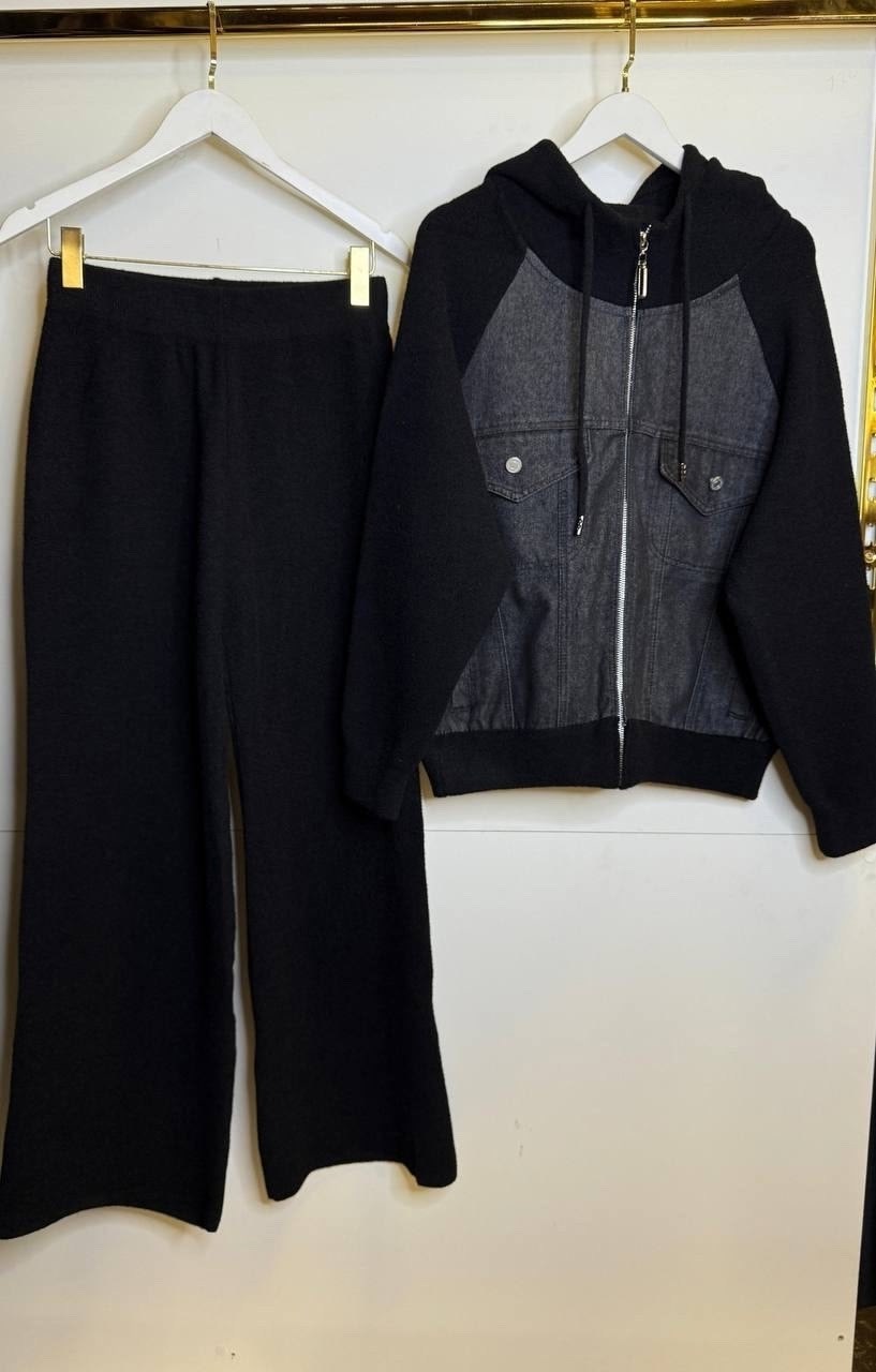 костюм повседневный,джинсовый кардиган,джинсовая куртка,костюмы двойки,толстовка в стиле