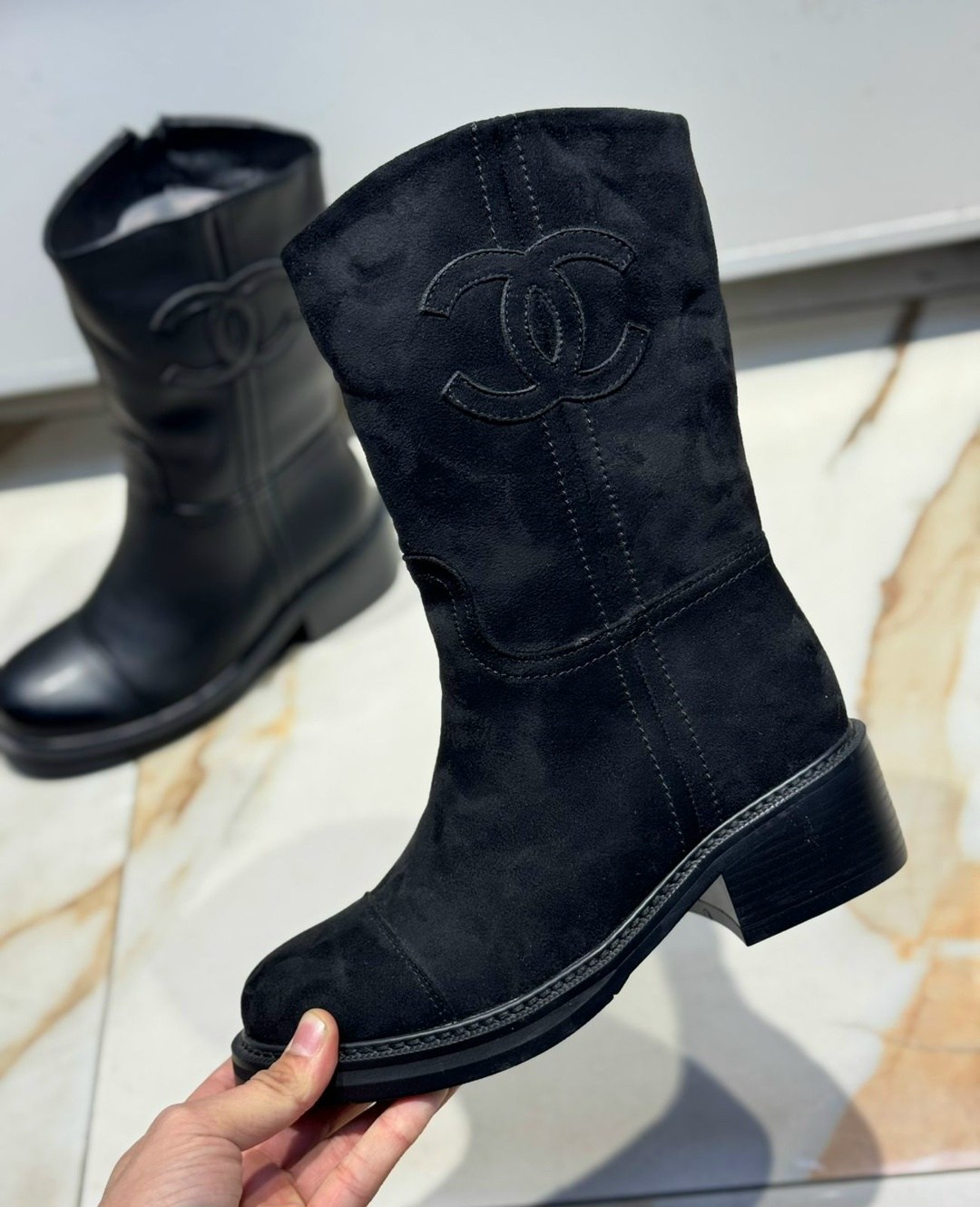 сапоги chanel,,ботинки chanel,полусапоги,женская