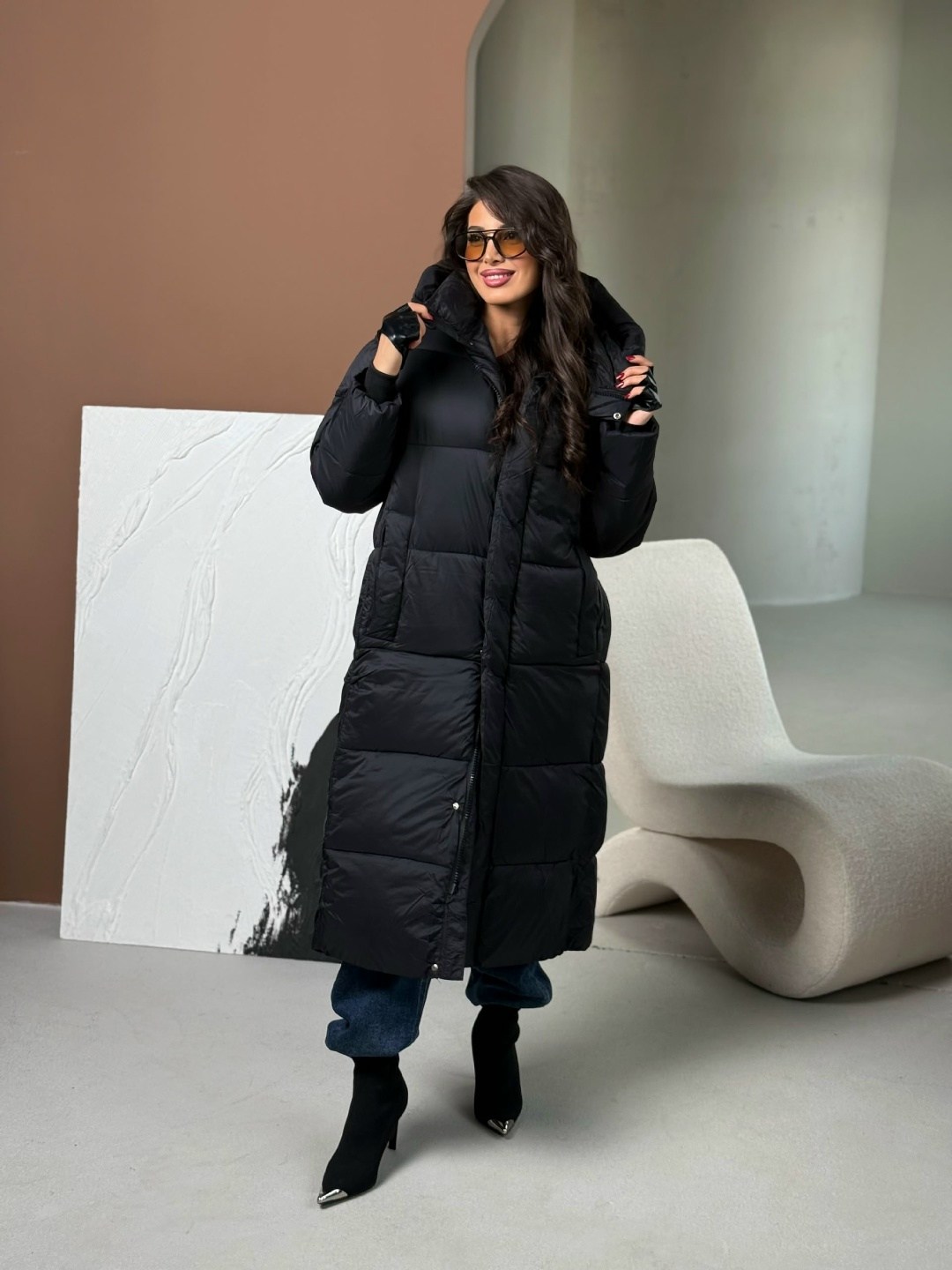 пуховики женские,пуховик удлиненный,пуховик,пуховик зимний женский,пуховик черный