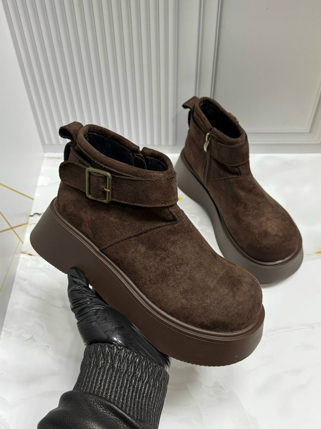 ,ботильоны женские на платформе,ботильоны на платформе замшевые, женская,ботильоны на платформе