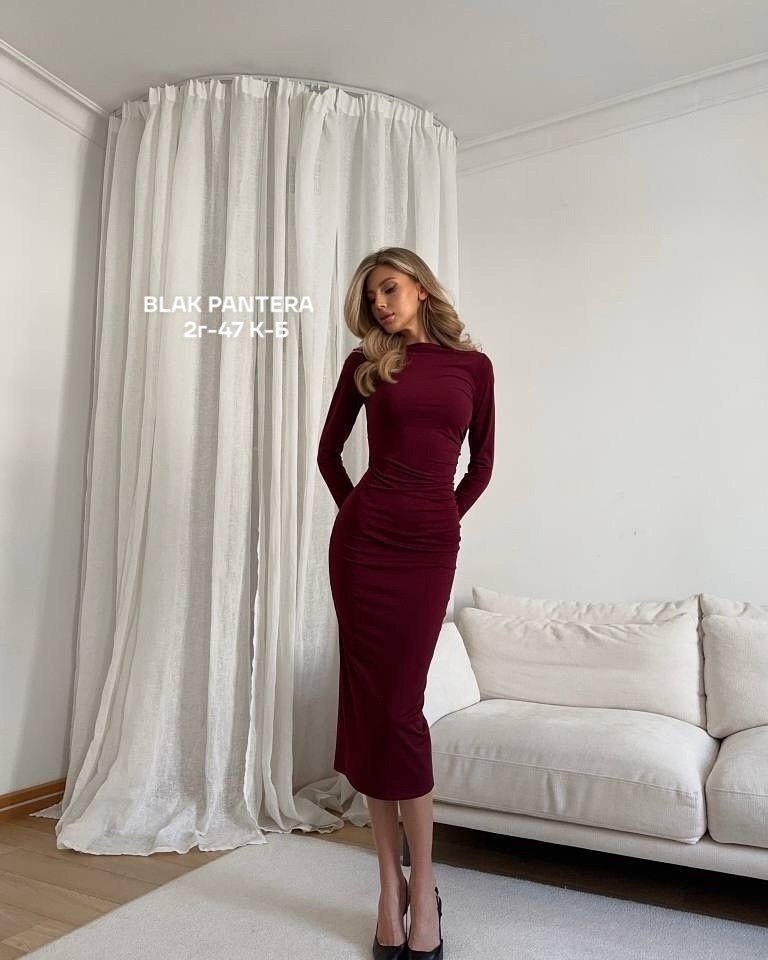 бордовое платье,платье с длинными рукавами,облегающее женское платье,облегающее платье,элегантное платье