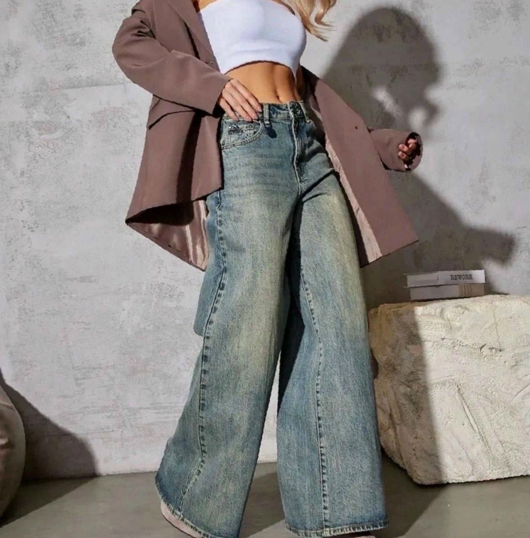 джинсы женские широкие,женские джинсы,джинсы широкие,джинсы брюки,джинсовые брюки