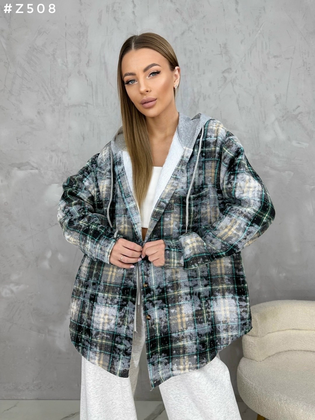 рубашка с капюшоном,рубашка женская в клетку оверсайз,рубашка оверсайз в клетку с капюшоном,рубашка с капюшоном оверсайз,рубашка теплая