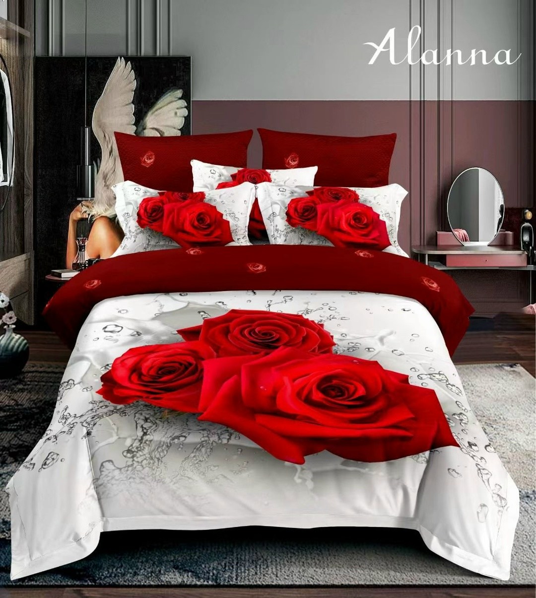 комплект постельного белья,комплект постельного белье евро,постельного белья,постельное белье vega сатин,комплект постельного белья alanna