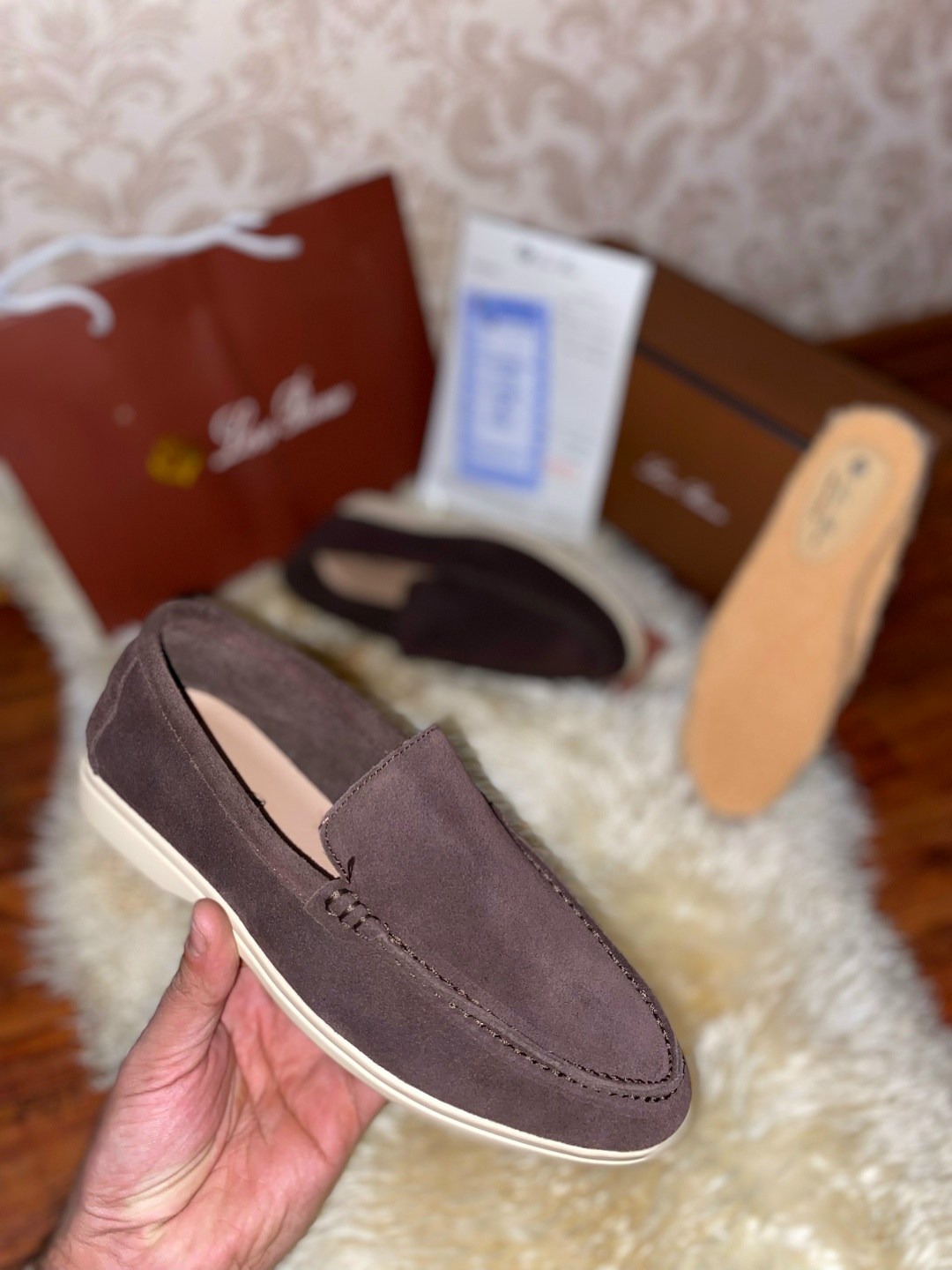 лоферы из натуральной замши loro piana,,замшевые лоферы loro piana,лоферы loro piana,лоферы мужские loro piana