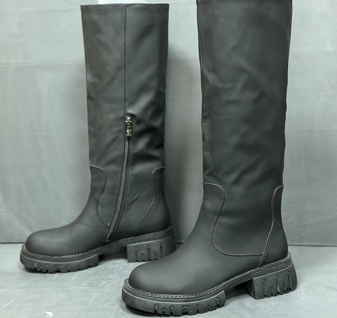 женские сапоги эко кожа,сапоги эко кожа,,сапоги женские зимние,сапоги серые кожаные