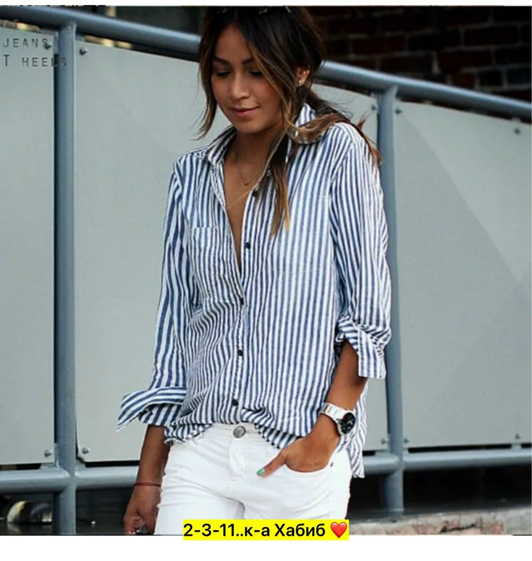женская рубашка в полоску,блузка в полоску женская,полосатая женская рубашка,модная женская блузка,блузка рубашка повседневная