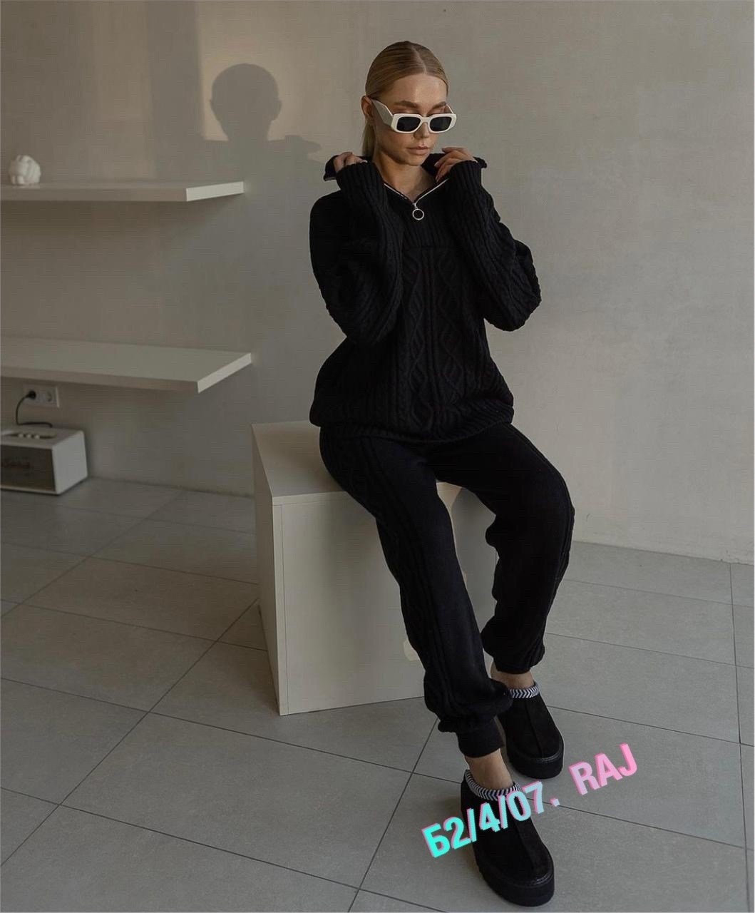 вязаный костюм женский,теплый вязаный костюм,костюм вязаной,трикотажный костюм,бежевый джемпер