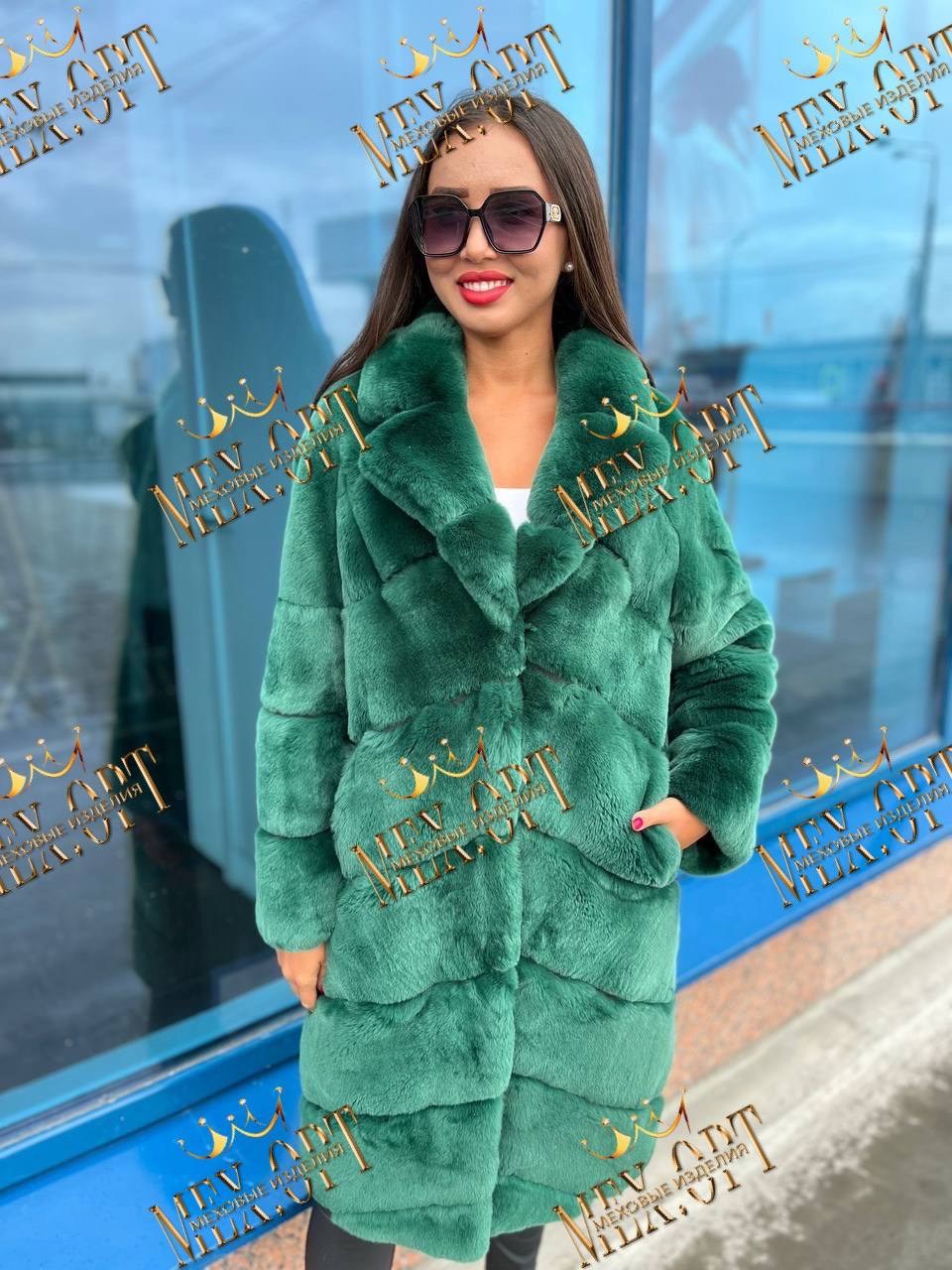 зеленая норковая шуба,шуба из эко меха,шубки,шуба изумрудного цвета,шуба из бобрика