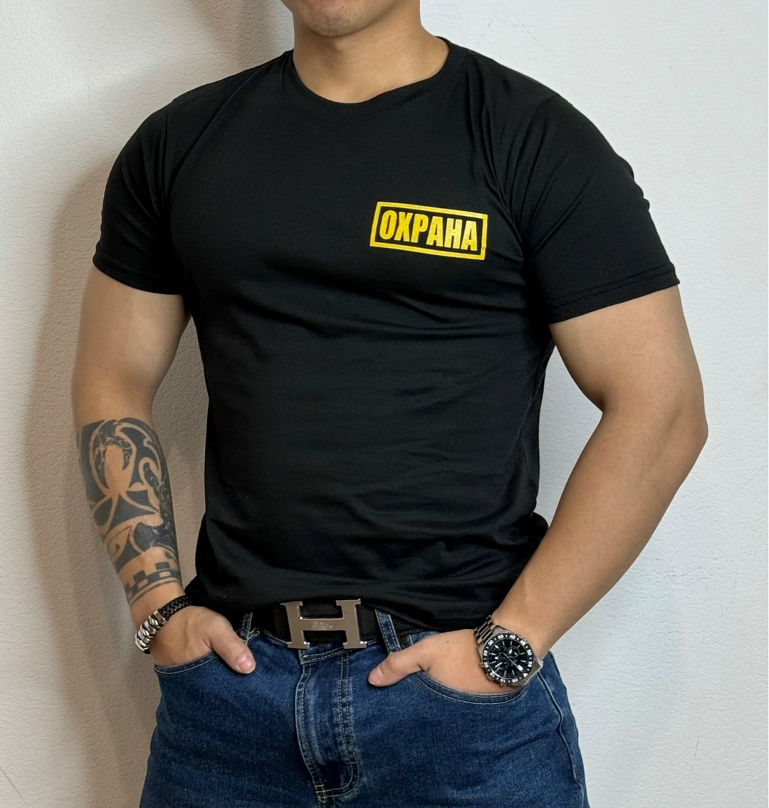 футболка охрана,футболка охрана черный,футболка охранника,футболка охранника черная,футболка с надписью охрана