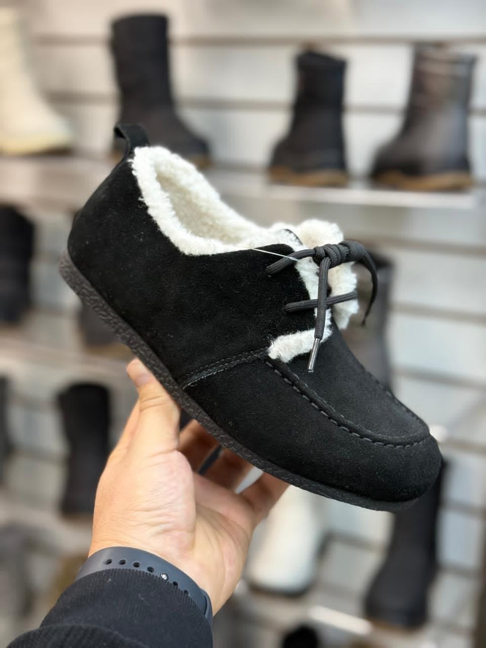 , женская зимняя,мокасины на меху, женская,теплая