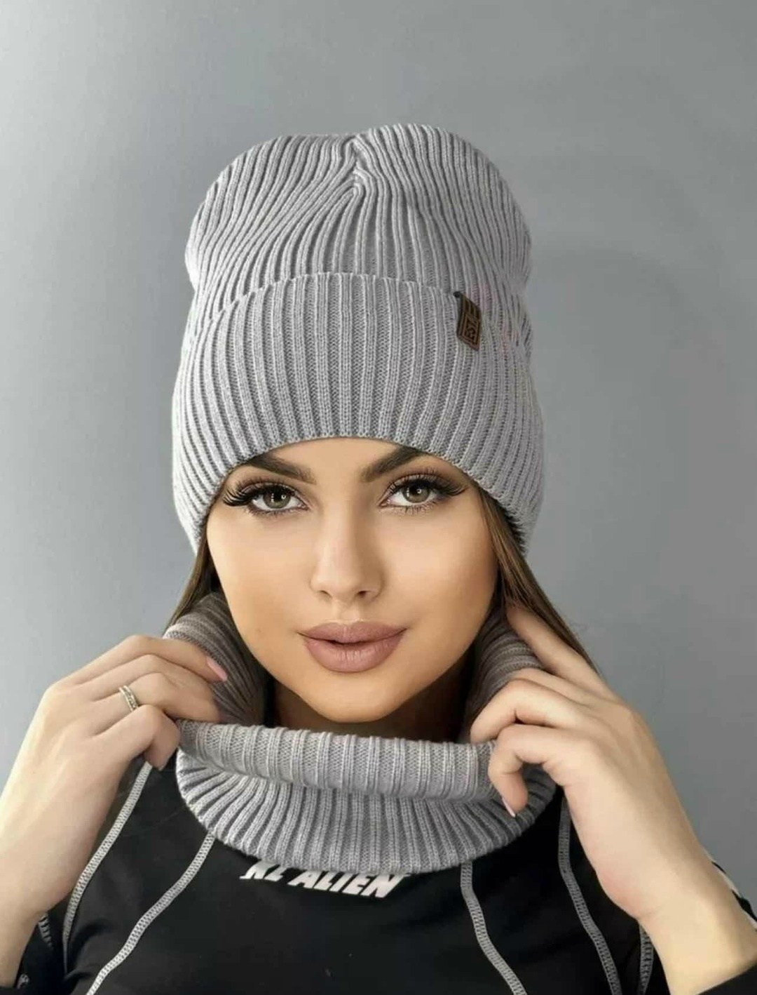 комплект шапка женская и снуд,шапка и снуд вязаный комплект на осень и зиму,шапка и снуд вязаные комплект,комплект шапка и снуд,комплект женский шапка