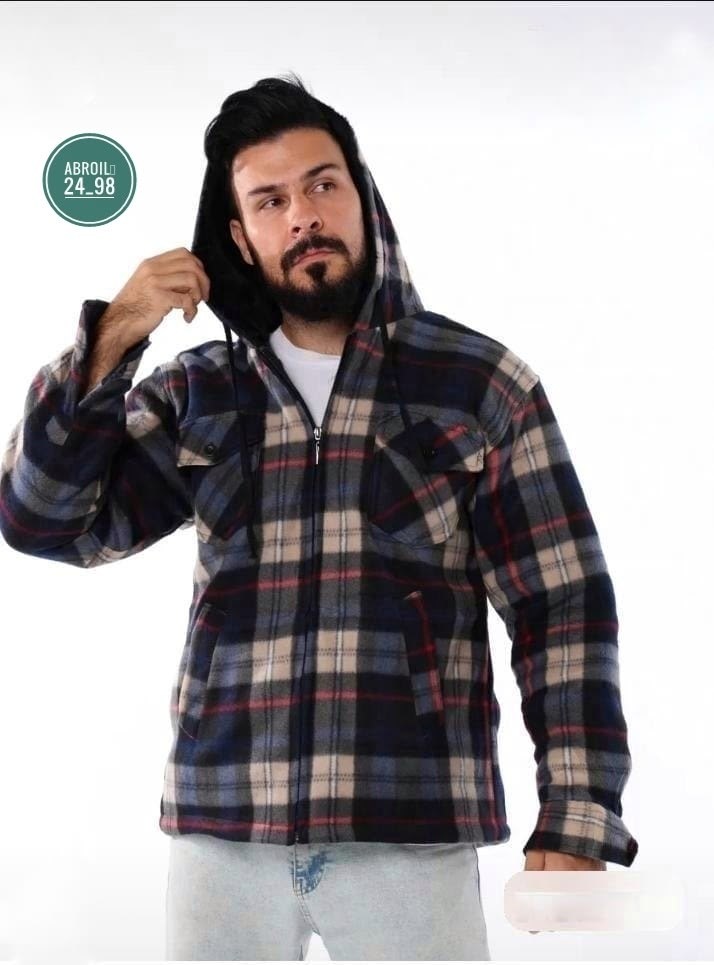 куртка рубашка,рубашка мужская с капюшоном,теплая рубашка,рубашка теплая на флисе,утепленная рубашка