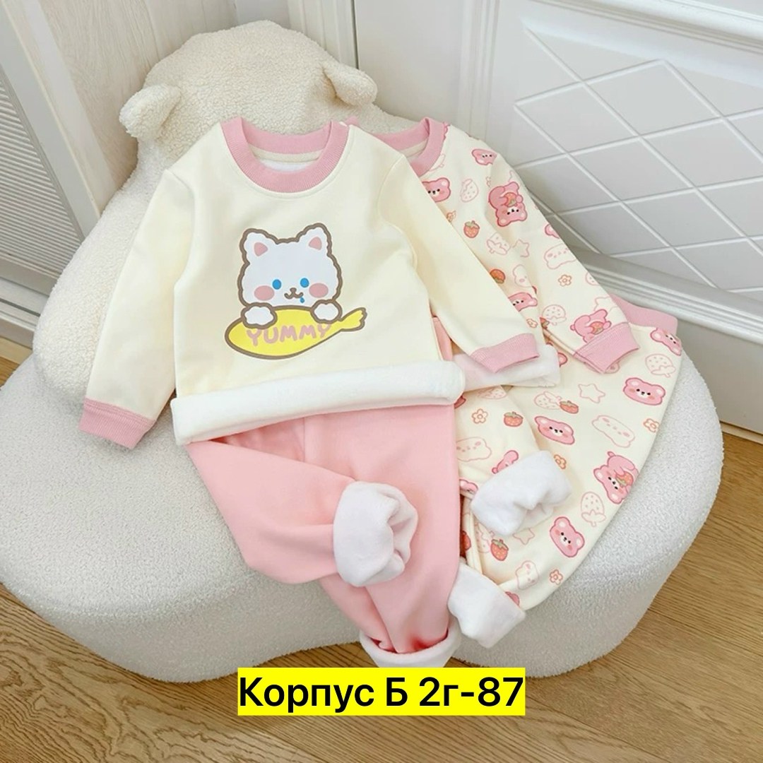 комплект пижама,пижама для девочек,пижама для малыша,теплая пижама,комплект одежды девочке