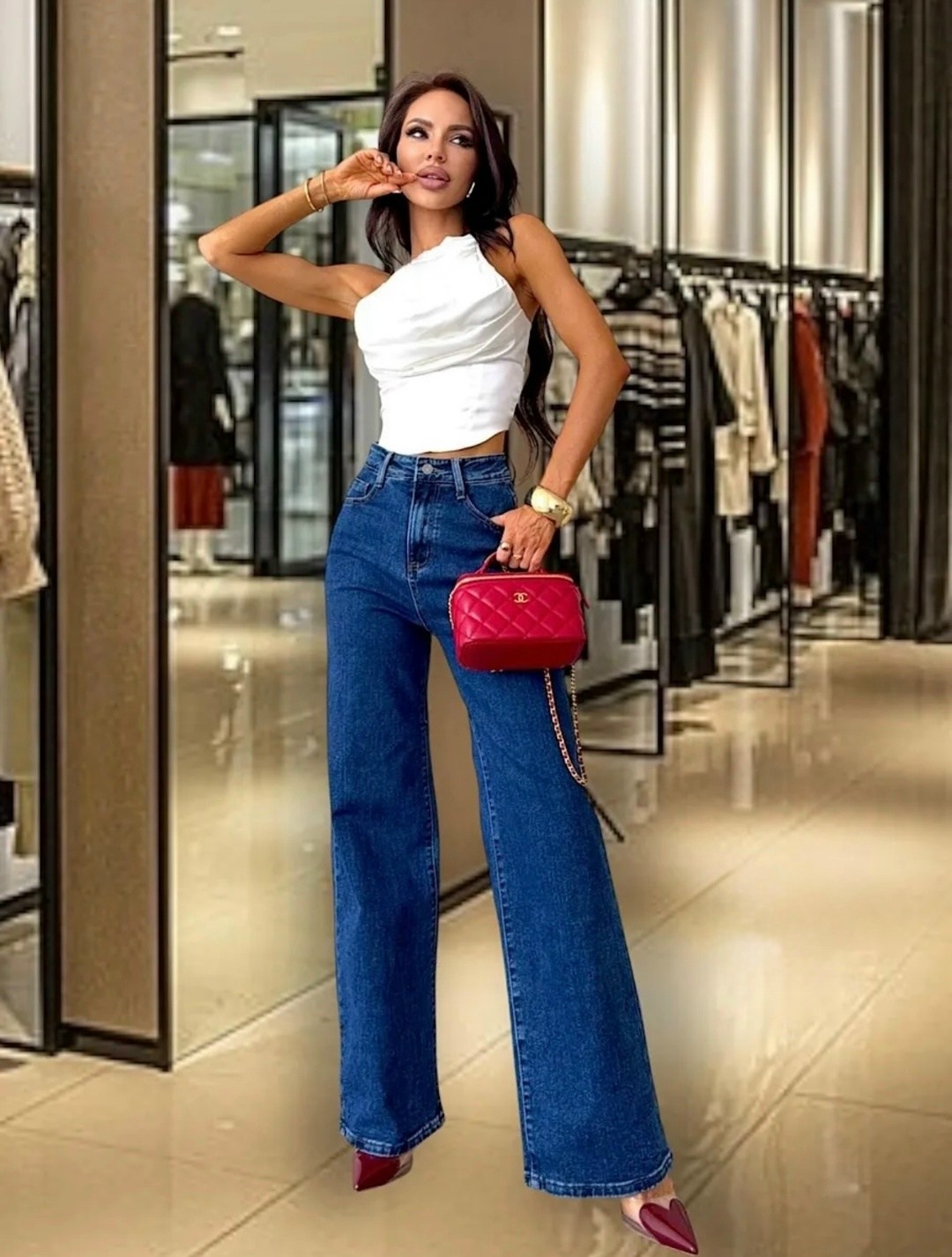 женские джинсы,модные джинсы,джинсы повседневные,джинсы широкие,женские джинсы широкие