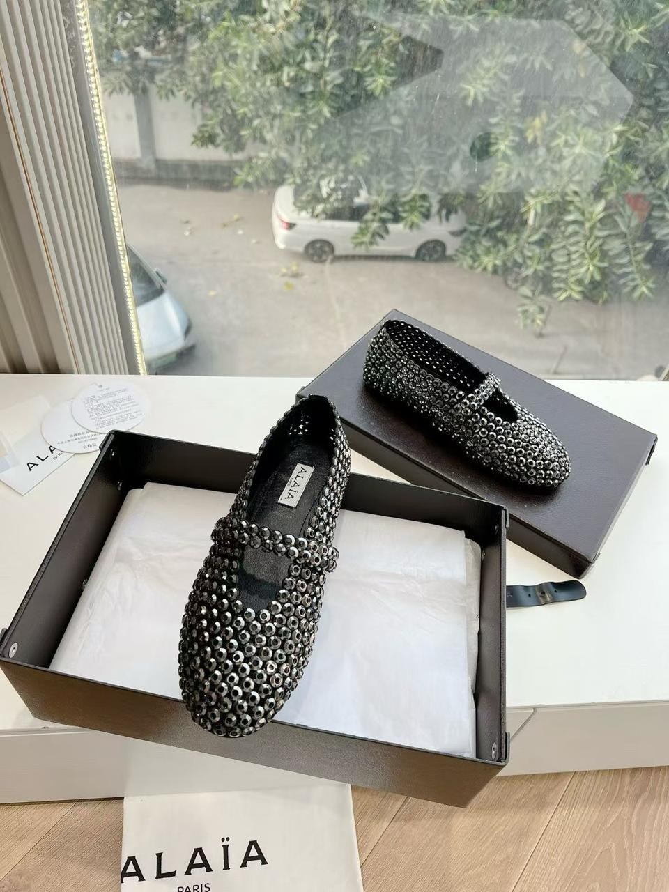 балетки alaia,, женская, лето 2025,женские балетки