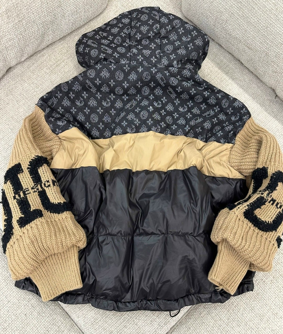 куртка модная,стильная куртка,куртка женская,куртка пуховик,комбинированная куртка