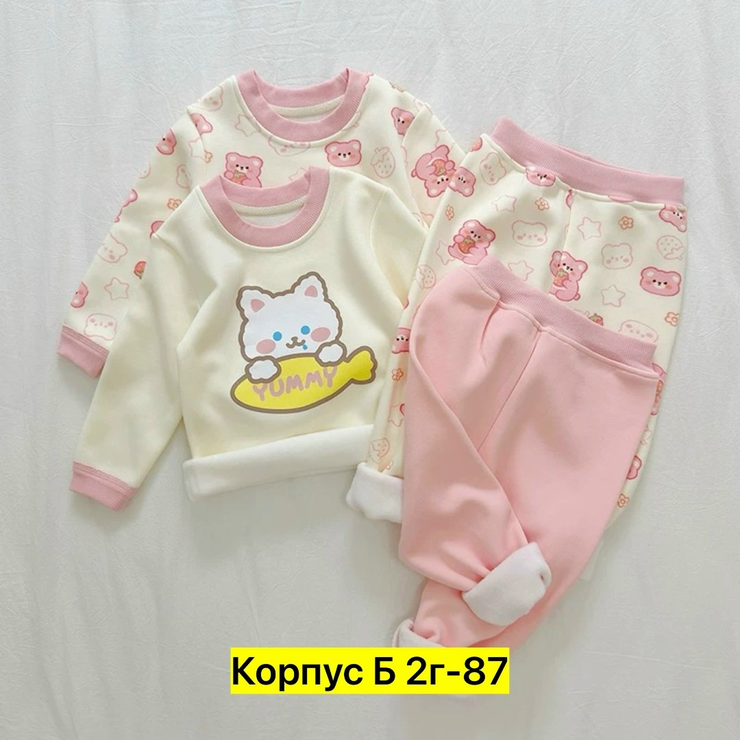 комплект пижама,пижама для девочек,пижама для малыша,теплая пижама,комплект одежды девочке