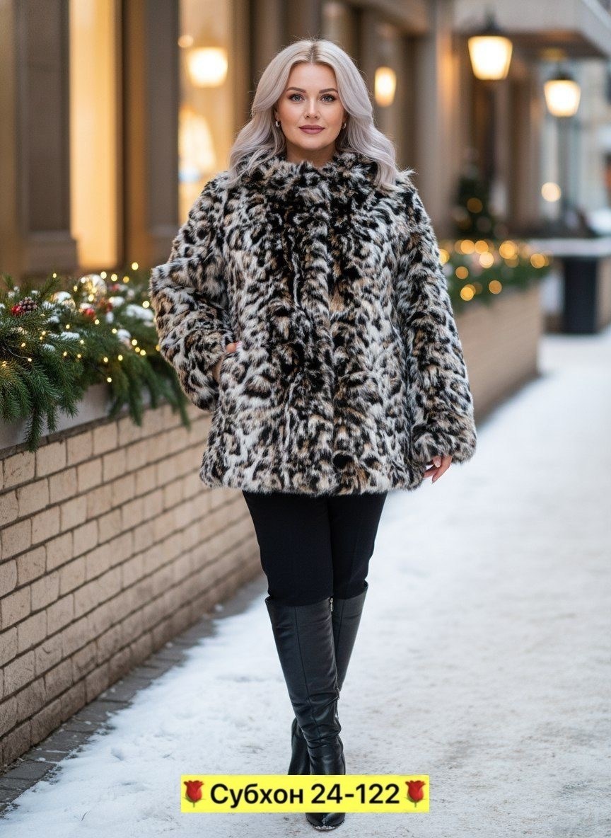 шуба леопардовая,женская шуба,искусственная шуба,шуба леопардовая meltem,шуба fendi 2025 леопард