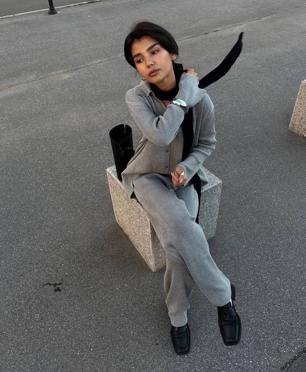 модные образы,мода стиль,стильные образы,трикотажные костюмы,уличная мода