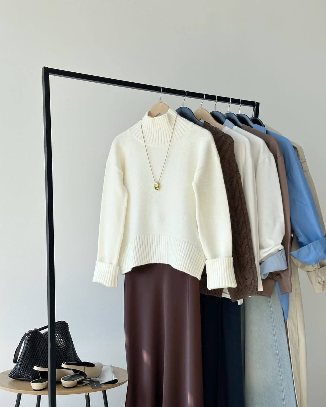 свитер с высоким воротом,оверсайз свитер,свитер кашемир,свободный свитер,свитер с воротником