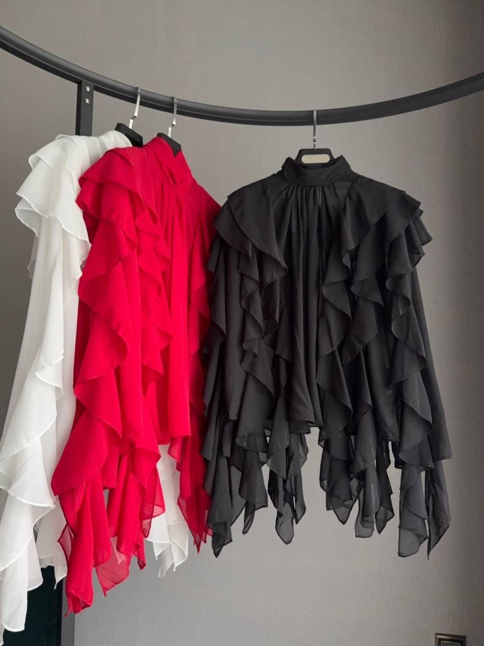 блузка элегантная,стильные блузки,блузка с оборками,шифоновая блуза,блуза нарядная