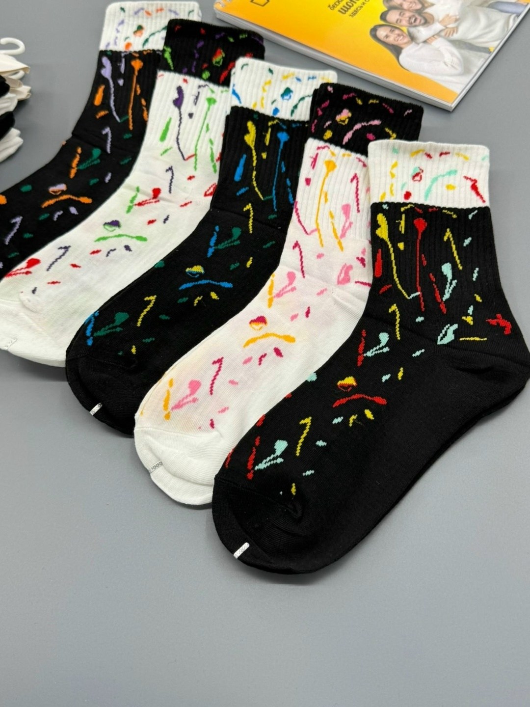 носки женские,носки яркие,носки женские набор,носки цветные,носки мужские