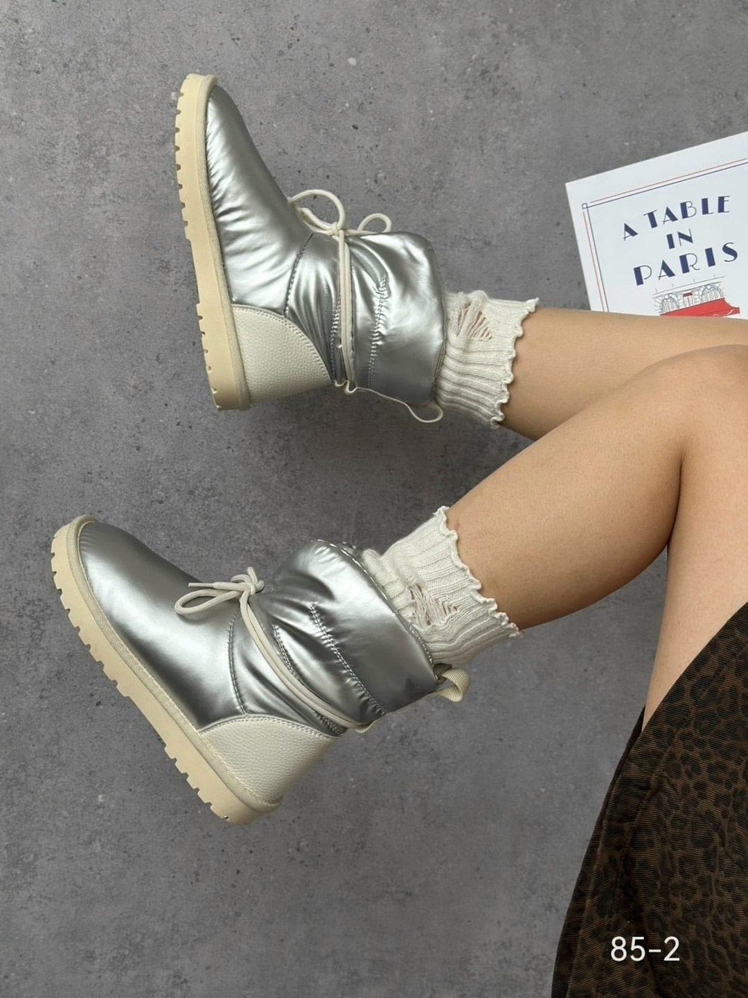 угги серебристые,женские угги,серебряные угги, женская зимняя,угги