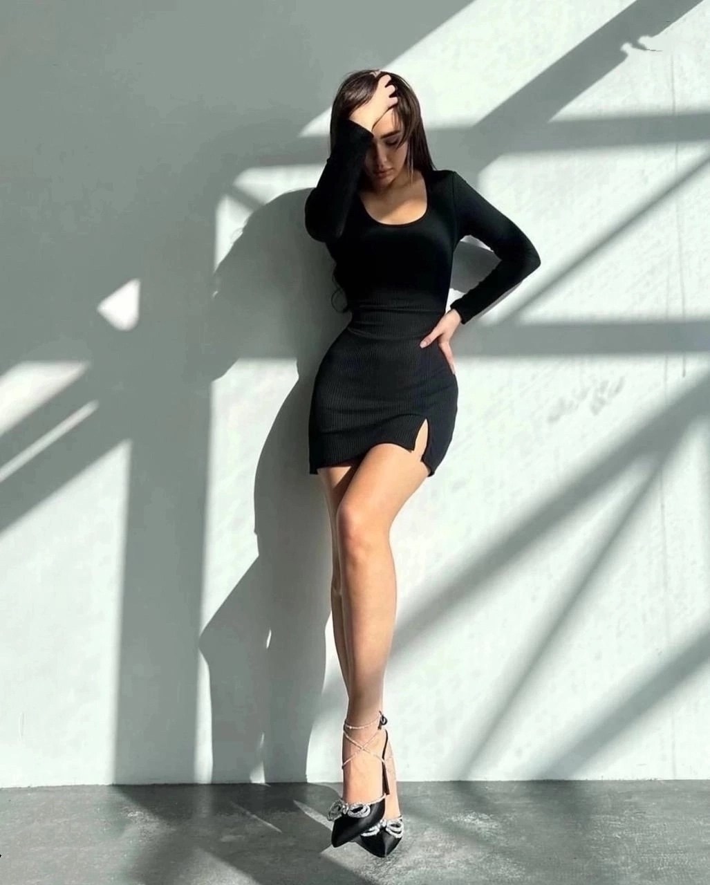 облегающее платье,черное платье с длинными рукавами,платье короткие,обтягивающее мини платье,платье лапша женское